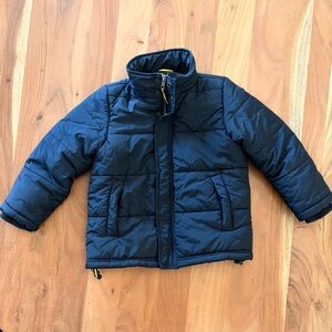 J.Crew Crewcuts Boys Navy Puffer Jacket - Size 6-7 - PrimaLoft Warmth